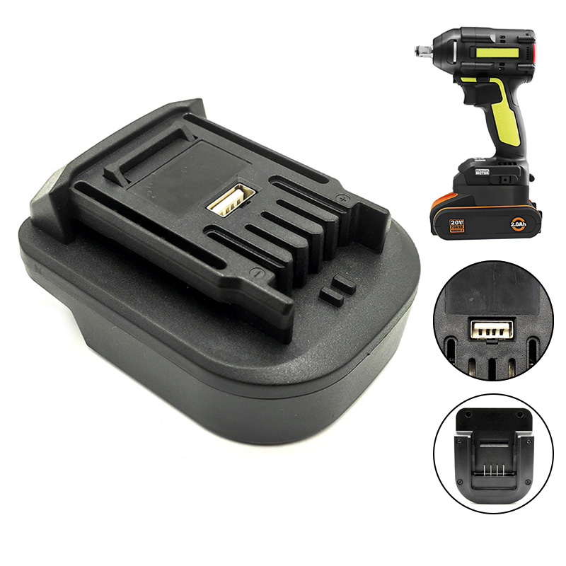 Power Tools Green - Переходник для аккумулятора Worx, зеленый Сменный