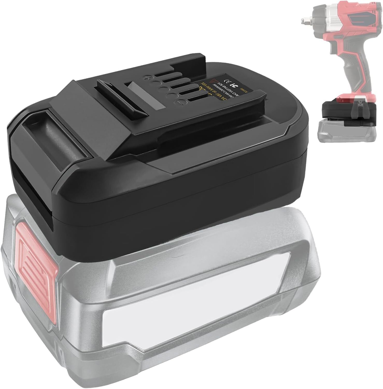 Power Tools Online - Адаптер для литиевых аккумуляторов Bosch 18V