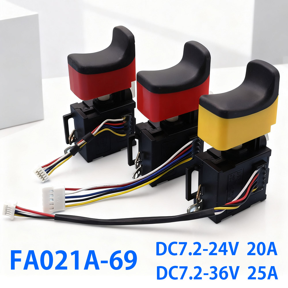Power Tools Online - Переключатель FA021A-69, 5-проводной, DC7.2-24V, 20A/25A, для