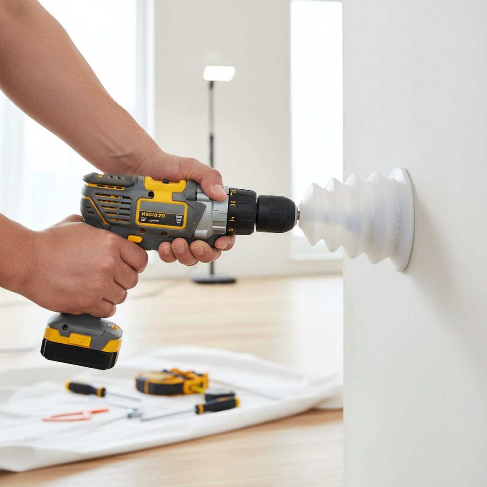 Power Tools Hammer - Корзина-пылесборник для дрели, легко устанавливаемая, гибкая,