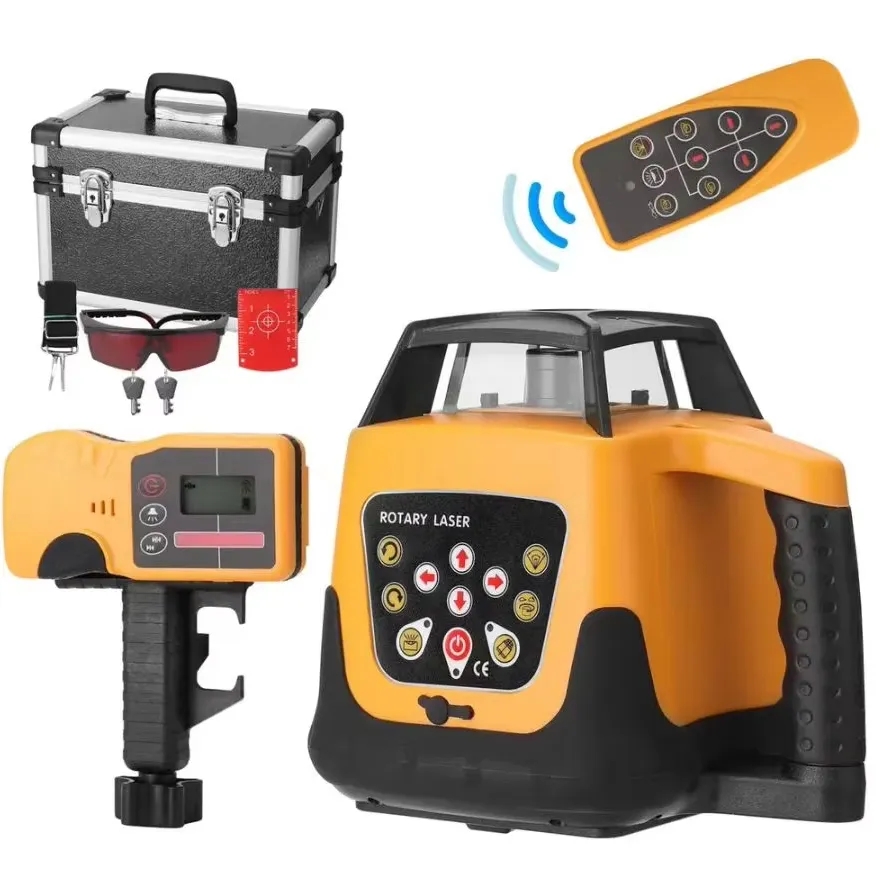 Power Tools Green - Автоматический ротационный лазерный нивелир 500 м,