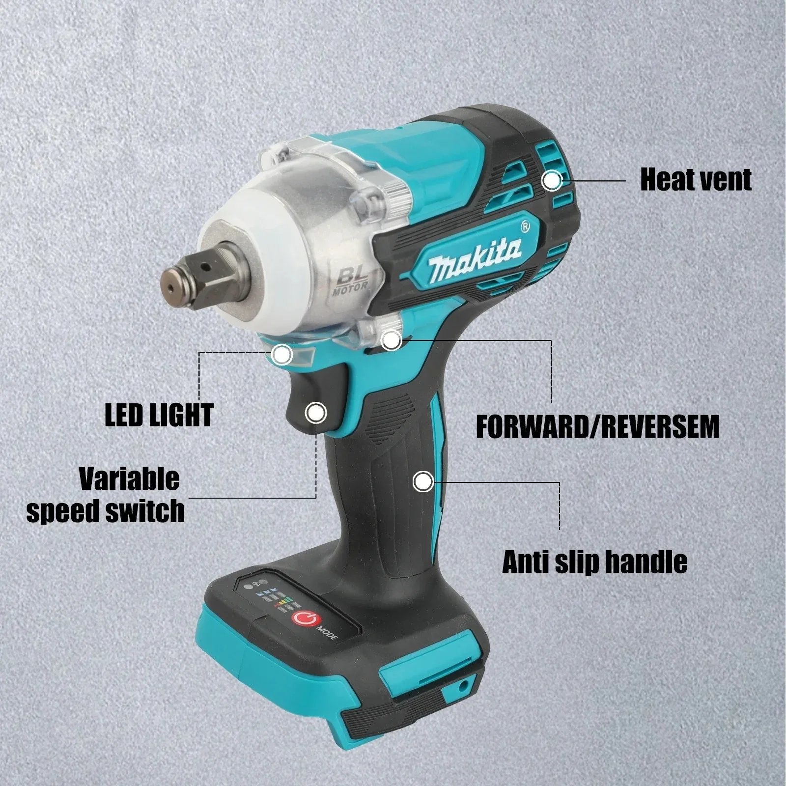 Бесщеточный ударный гайковерт  – обзор и цена Power Tools Impact Wrench