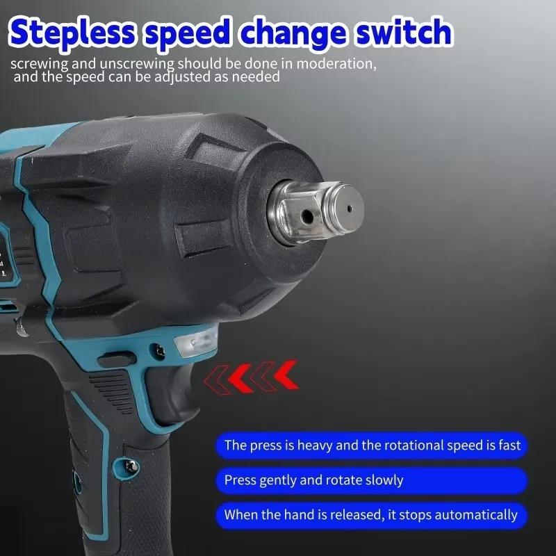 Аккумуляторный бесщеточный уда – обзор и цена Power Tools Impact Wrench