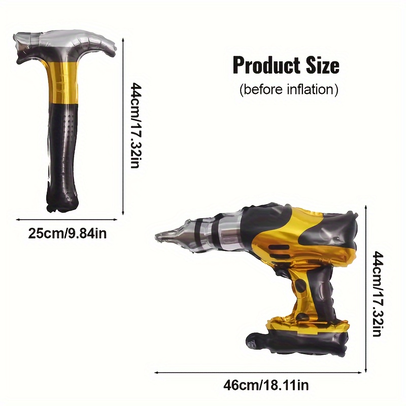 2 шт. Фольгированные шары в ви – обзор и цена Power Tools Hammer
