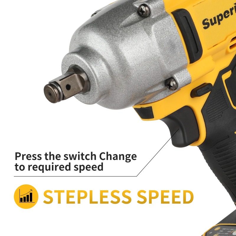 Бесщеточный аккумуляторный уда – обзор и цена Power Tools Impact Wrench