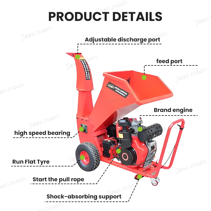 Передвижной измельчитель веток – обзор и цена Power Tools Green