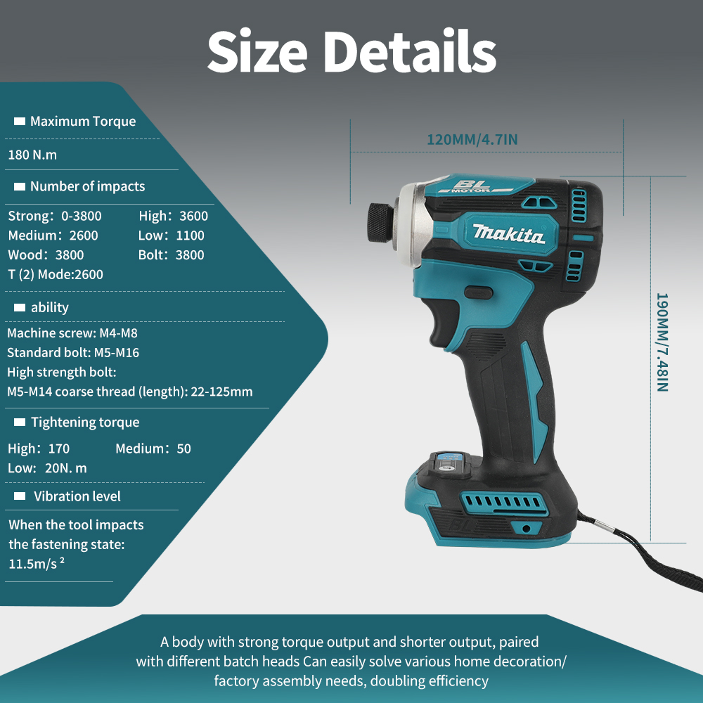 Бесщеточный комбинированный на – обзор и цена Power Tools Impact Wrench